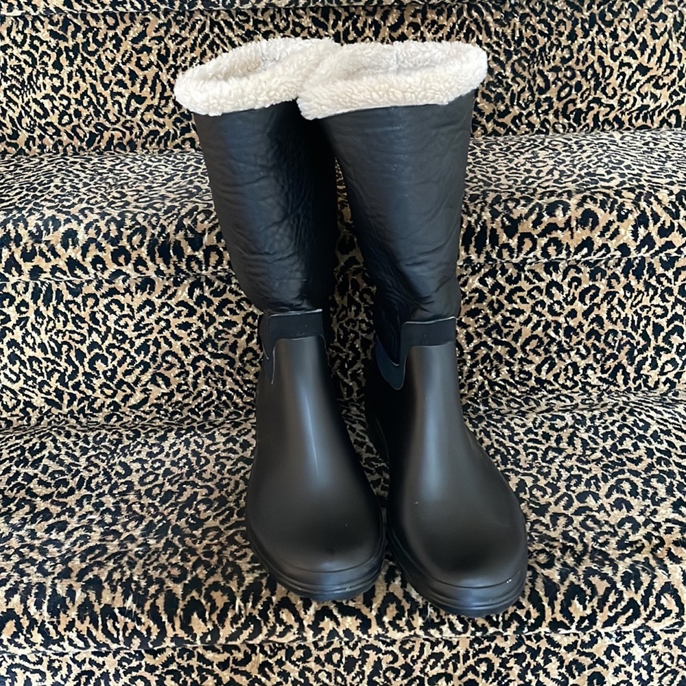 SANTANA CANADA BLACK Rain Boots size 10 - Picture 2 of 9
